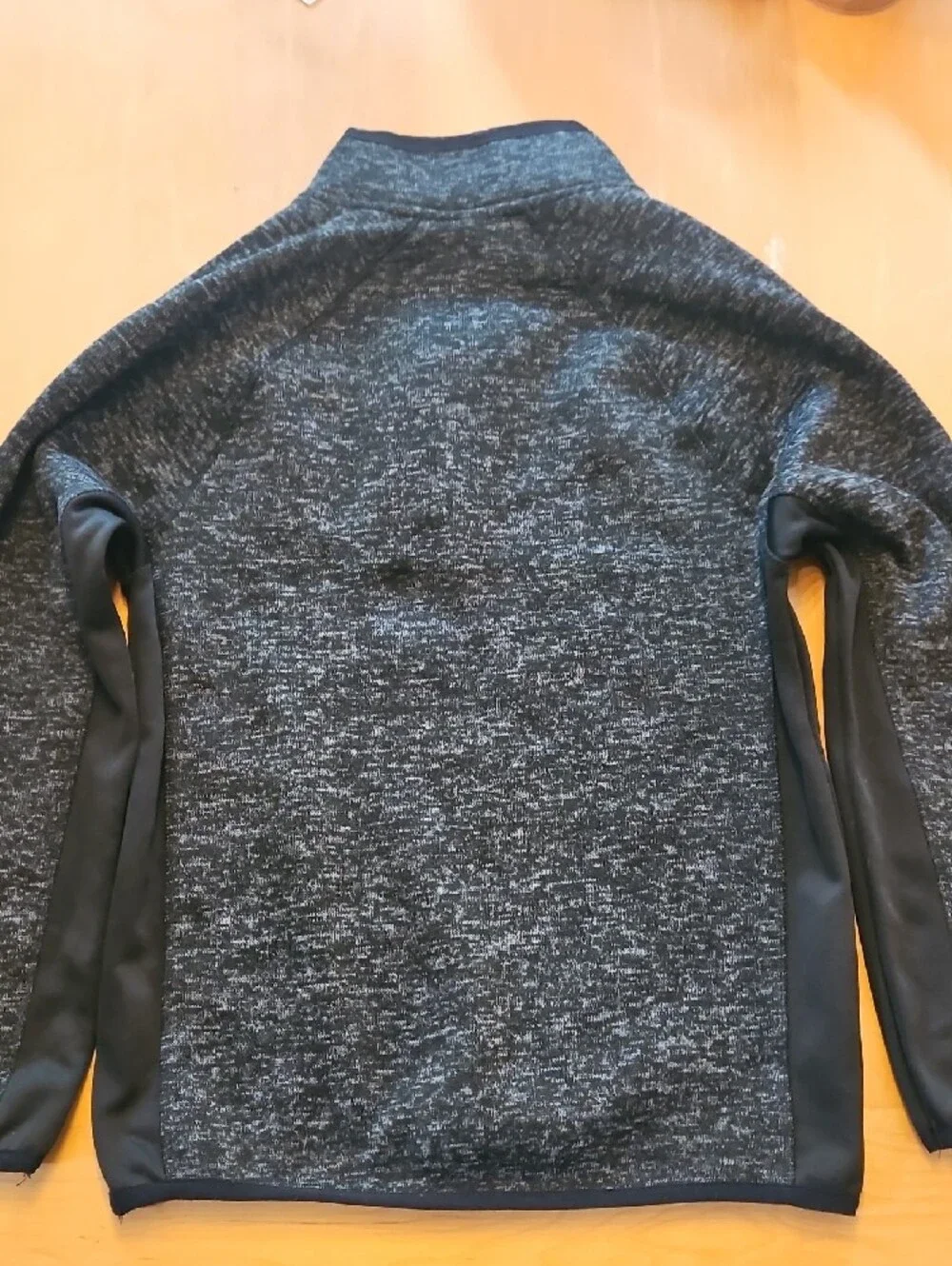 Beverly Hills Polo Club Men's Black Heather Quarter-Zip Pullover